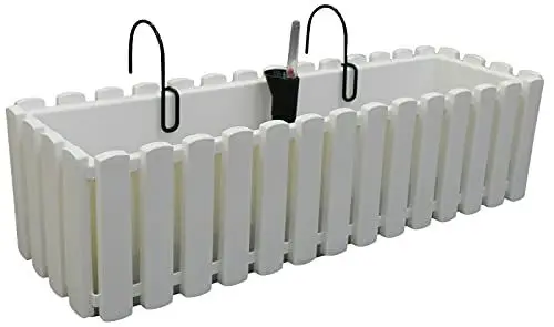 Produktbild: Prosperplast Jardinera für Balcón Boardee Fencycase W, Abmessungen (MM) 580x180x162, weiße Farbe