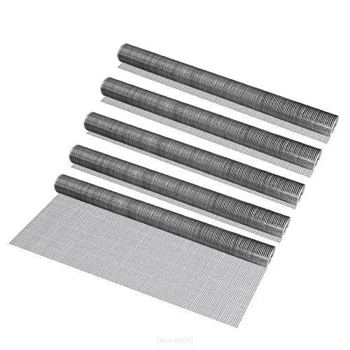 Produktbild: Pro-Tec Drahtgitter grau 1m x 5m 5 Rollen 4-Eck verzinkt Schweißgitter Volierendraht