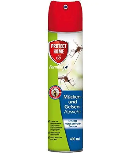 Produktbild: PROTECT HOME FormineX Mücken-und Gelsen-Abwehr Barriere-und Kontaktspray für den Außenbereich, 400 ml Sprühdose