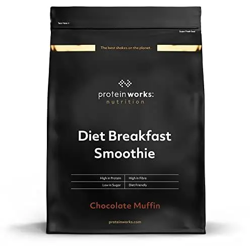 Produktbild: Protein Works Diet Breakfast Smoothie | Proteinreiches 230 Kalorien Frühstück | Shakes Zum Abnehmen | 36 Servings | Schoko Muffin | 2kg