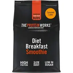 Produktbild: Protein Works Diet Breakfast Smoothie | Proteinreiches 230 Kalorien Frühstück | Shakes Zum Abnehmen | 9 Servings | Karamell Latte | 500g