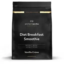 Produktbild: Protein Works Diet Breakfast Smoothie | Proteinreiches 230 Kalorien Frühstück | Shakes Zum Abnehmen | 9 Servings | Vanillecreme | 500g