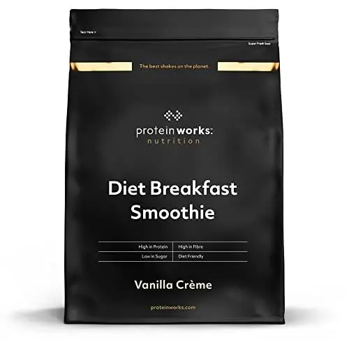 Produktbild: Protein Works Diet Breakfast Smoothie | Proteinreiches 230 Kalorien Frühstück | Shakes Zum Abnehmen | 9 Servings | Vanillecreme | 500g