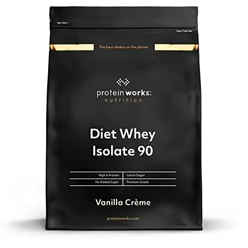 Produktbild: Protein Works Diet Whey Isolate 90 (Isolat) | VANILLECREME | 2kg | hochwertigstes Whey Protein Isolat mit unglaublich wenig Fett, Laktose und Zucker