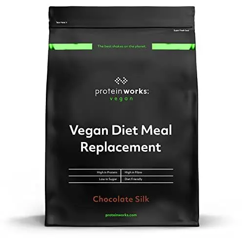 Produktbild: Protein Works Vegan Diät Mahlzeitenersatz | Chocolate Silk | 100% pflanzlich | Erschwinglich, gesund und schnell | Mahlzeitersatz-Shake| 1kg