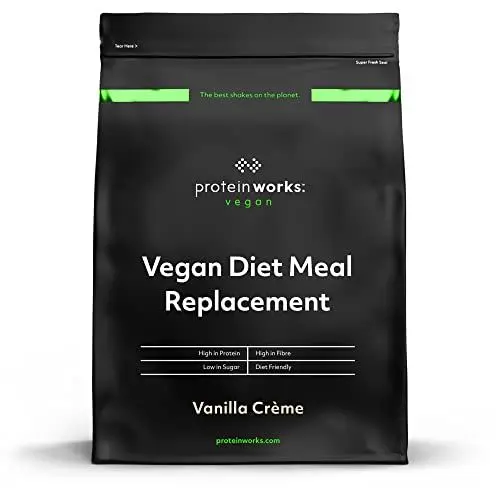 Produktbild: Protein Works Vegan Diät Mahlzeitenersatz | Vanillecreme | 100% pflanzlich | Erschwinglich, gesund und schnell | Mahlzeitersatz-Shake| 2kg