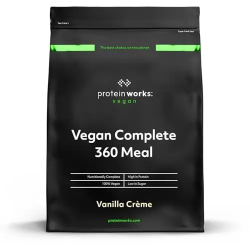 Produktbild: Protein Works - Vegan Complete 360 Meal | Vegan Meal Replacement Shake | Veganes Mahlzeitenersatz | Meal Replacement | 10 Servings | Vanillecreme | 1kg