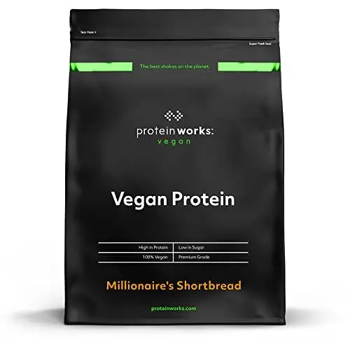 Produktbild: Protein Works - Vegan Protein, Pflanzlicher Proteinshake, Veganes Proteinpulver, Glutenfrei, 33 Shakes, Schoko, Karamell, 1kg