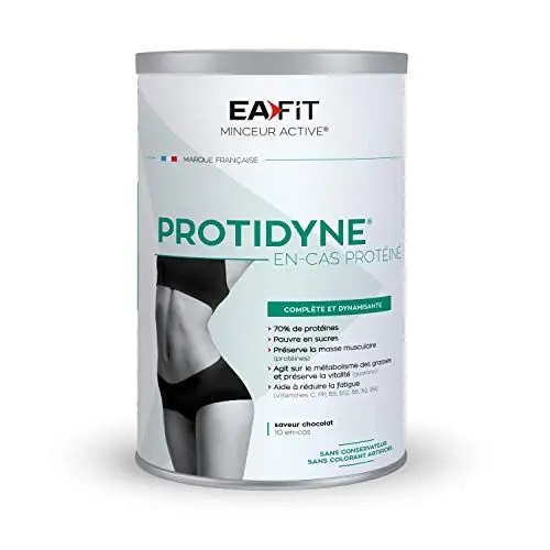 Produktbild: Protidyne 320 g, Schokolade, Protein-Snack, Protein, Vitalität, Fettverbrennung, Erhaltung der Muskelmasse, Protein-Schlankheits-Getränk, Eafit Französische Marke