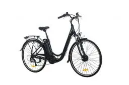 Produktbild: ProTour E-Bike für Damen Herren, 28 Zoll, Elektrofahrrad E-Citybike RC820, 10,4Ah Akku, 250W Frontmotor, 7-Gang Shimano Kettenschaltung, 25 km/h, mit Gepäckträger, Tiefeinsteiger, Alu-Rahmen leicht