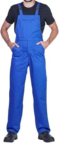 Produktbild: ProWear Arbeitslatzhose Herren Arbeitshose Latzhose, Blau, Gr.- S