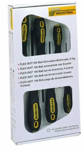 Produktbild: Proxxon 22642 FLEX-DOT Satz Schraubendreher Innensechskant HEX 6tlg. HX2,5-HX8