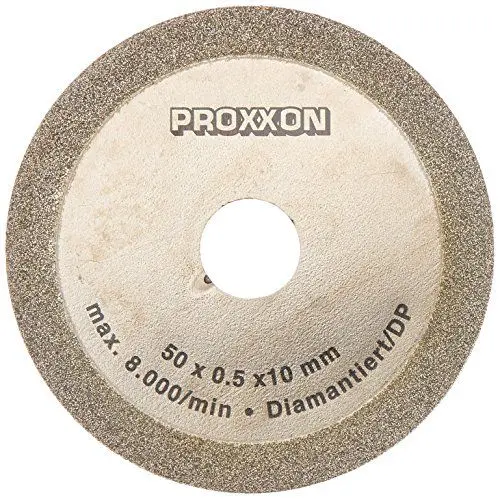 Produktbild: Proxxon 28012 Kreissägeblatt, diamantiert, Ø 50 x 0,8 x 10 mm, für Tischgeräte KS 230, FET und KG 50