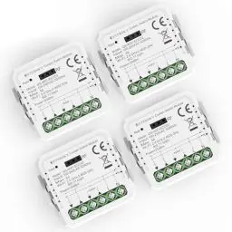 Produktbild: WiFi Rollladen-Schaltmodul mit Prozent-Funktion, Etersky Relais-Modul für motorisierte Rollläden, Vorhänge, Jalousien und Markisen, kompatibel mit Amazon Alexa, Google Assistant, 4er-Set