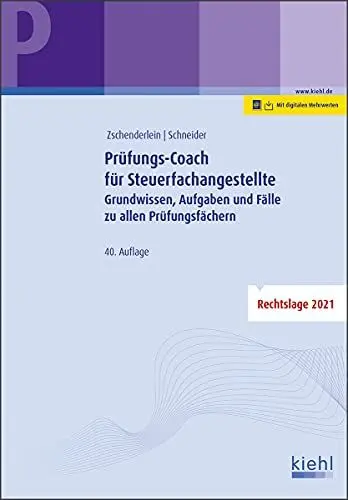 Produktbild: Prüfungs-Coach für Steuerfachangestellte: Grundwissen, Aufgaben und Fälle zu allen Prüfungsfächern