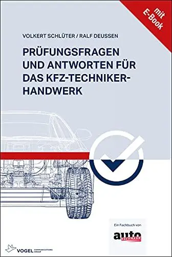 Produktbild: Prüfungsfragen und Antworten für das Kfz-Techniker-Handwerk: Fachbuch +E-Book