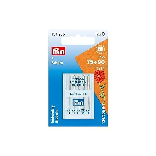 Produktbild: Prym 154935 Nähmaschinennadeln Sticken, No. 75 und 90