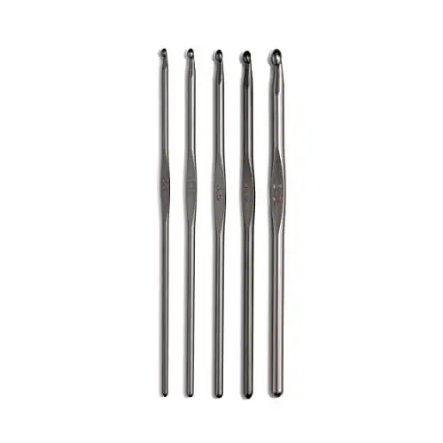 Produktbild: Prym 195991 Häkelnadel-Set, Aluminium, 2,50-5,00 mm, gunmetal