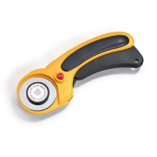 Produktbild: Prym 611393 Rollschneider/Stoffschneider Comfort 45 mm, Gelb