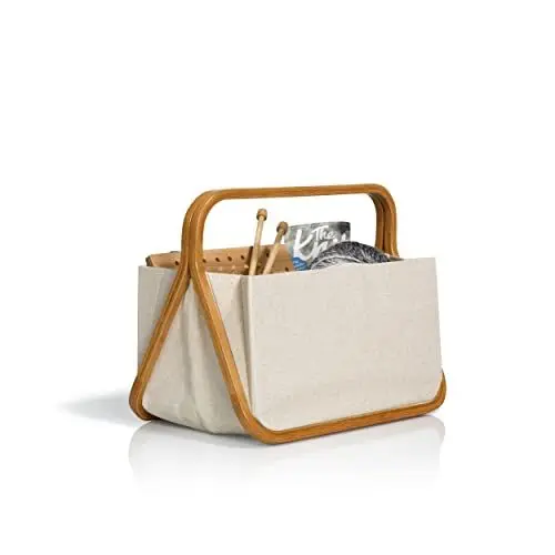 Produktbild: Prym - Prym Segeltuch und Bambus (45x27x37cm) Naturbeige Farbe Design Falten und Korb speichern - 1 Stück