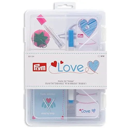 Produktbild: Prym 651.224 Embroidery Beginner Set, Kunststoff, Mehrfarbig, Einheitsgröße