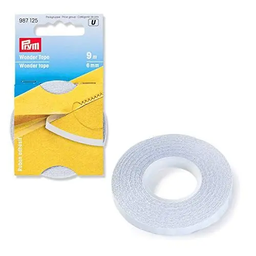 Produktbild: Prym 6 mm 9 m Wonder Tape, Polyester, transparent 6,5 x 6,5 x 0,6 cm