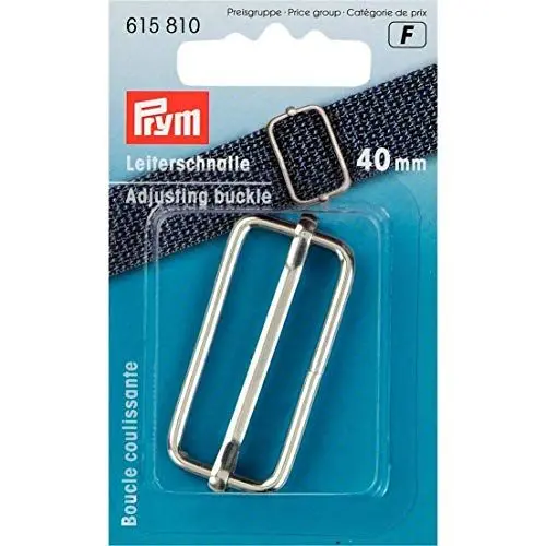 Produktbild: Prym Verstellbare Schnalle, Metall, Silberfarben, 40 mm