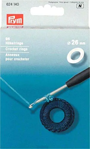 Produktbild: Prym - Kunststoff (26mm) Flach Häkelringe - 96 Häkelringe