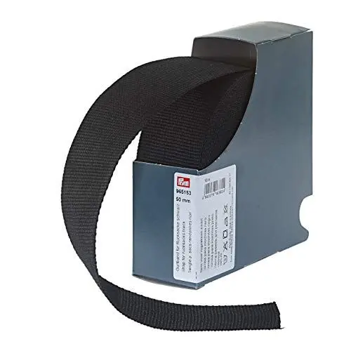 Produktbild: Prym Gurtband für Rucksäcke 50 mm schwarz, 100% PP