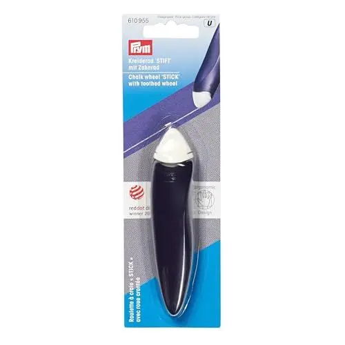 Produktbild: Prym Kreiderad Stift Ergonomics, Kunststoff, pflaumenblau, weiß, 25 mm