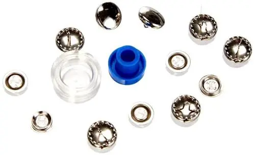 Produktbild: Prym Schaltfläche „Abdeckung“, Metal, Silber, 11 mm Größe, 7