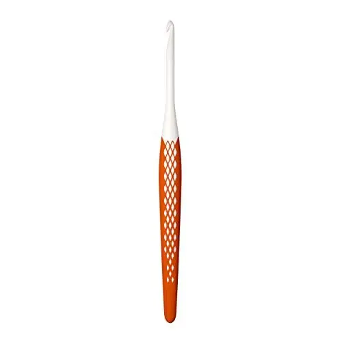 Produktbild: Prym, mandarine 218486 Woll-Häkelnadel Ergonomics, 4,5 mm | 16 cm, Kunststoff