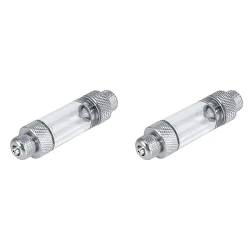 Produktbild: Pssopp 2-teiliger Blasenzähler, Aquarium-Luftpumpenzubehör, Aquarium-Werkzeug Zum Erkennen der Menge an CO2-Gas(Double Head)