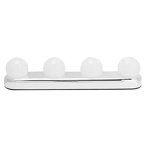 Produktbild: TOPINCN LED-Make-up-Licht, Einfache Installation, Tragbares Make-up-Wandlampen-Set, Glühbirnen, Spiegelleuchte, Schminktischlampe mit 4 LED-Lampen für Wohnzimmer