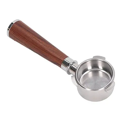 Produktbild: Pssopp Bodenloser Siebträger 880 Kaffeegriff 54 Mm Edelstahl 8 Serie Breville 870 Brühkaffee Brühkaffee Brühkaffee Espressomaschine Ersatzteile (Rosenholz)