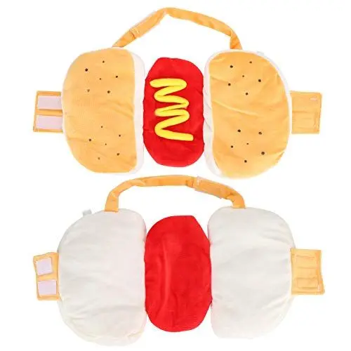 Produktbild: Haustier Hot Dog Kostüm Hamburger Design Hund Kleidung Outfit Weihnachtsfeier Dress Up Hund Hot Dog Cosplay Anzug für Welpen Kätzchen (L)