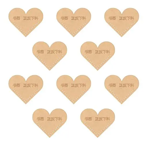 Produktbild: Pssopp Lesezeichen Acryl Vorlagen 10 Stück Handgefertigte Lederwaren Vorlage Präziser Schnittabstand Transparent DIY Lesezeichen Vorlage 28 X 18 inch