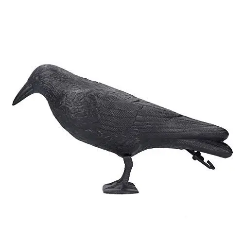 Produktbild: Pssopp Simulations-Kunststoff-Krähe-Statue, Hochwertige Vogelfigur für die Gartendekoration Im Freien