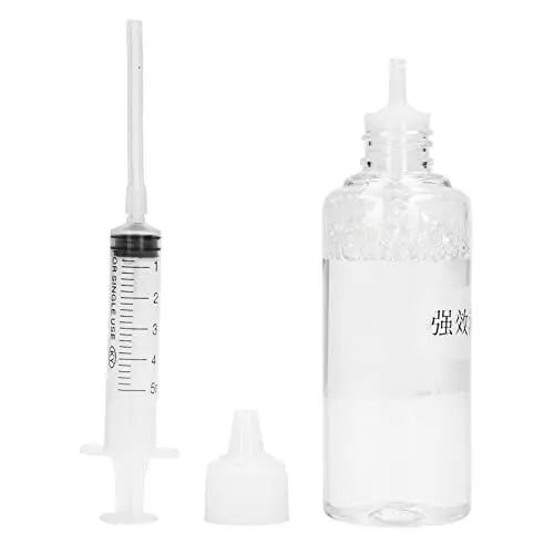 Produktbild: Psytfei Tintenstrahldruckerkopf-Reinigungsset, 100-ml-Druckkopf-Reinigungsset, Druckertinten-Reinigungslösung, Starke Auflösungsfähigkeit, Düsenfarbstoff-Reinigungsflüssigkeit mit Spritze