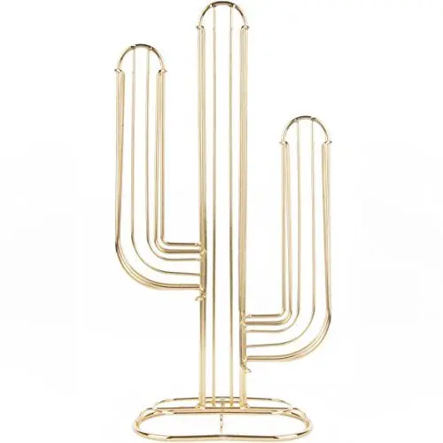 Produktbild: Pt, (Present Time) Kactus Nespresso Kaffeetassenhalter, Metall, Vergoldet, 20,5 x 9 x 40 cm