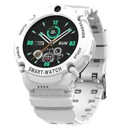 Produktbild: PTHTECHUS 4G GPS WiFi Kinder Smartwatch Telefon, Runder HD Touchscreen Handy Uhr für Kind mit Anti-Verlorener GPS W-LAN LBS Ortung Tracker, MP3, Videoanruf, SOS, Voice Chat, MP3, Pedometer (Weiß)
