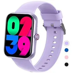 Produktbild: Smartwatch Kinder, 1.83 HD Voll Touchscreen Fitnessuhr, IP68 wasserdichter Kinder Fitness Aktivitäts Uhr, Schrittzähler, Wecker, 37 Sportmodi, Kinderuhr Telefon für Jungen Mädche Teenager (Lila)