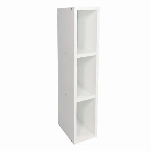Produktbild: Puckdaddy Lasse | Stauraumregal kompatibel mit Hemnes Kommoden | 19x30x93cm | Holzstärke: 2cm | Regal in Weiß | Kommodenregal für Wickelkommoden | Wickeltisch-Regal zur Kinderzimmer-Aufbewahrung