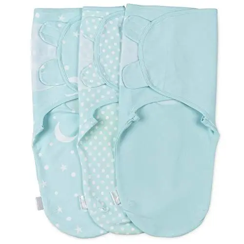 Produktbild: Pucksack Baby 3-6 Monate - 3er Set Pucktuch 0-3 Monate - Babydecke Baumwolle 100% - Unerlässliche Baby Erstausstattung als Baby Decke Neugeborenen Mädchen und Jungen
