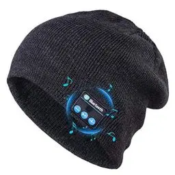 Produktbild: Puersit Bluetooth Beanie Mütze Kopfhörer Waschbare Freizeit Strickmütze Headset Geeignet für Outdoor-Sportarten Einzigartige Geschenke für Weihnachts, Geburtstag