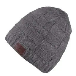 Produktbild: Puersit Bluetooth Mütze Kopfhörer Waschbare Freizeit Strickmütze Headset Geeignet für Outdoor-Sportarten Einzigartige Geschenke für Weihnachts, Geburtstag
