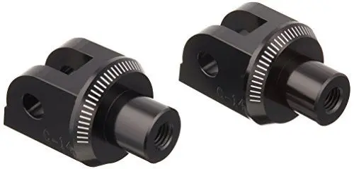 Produktbild: Puig Fussrasten Adapters Set Fahrer 6347N für Honda CB125R 18', Honda CB600F Hornet 02'-06', Schwarz