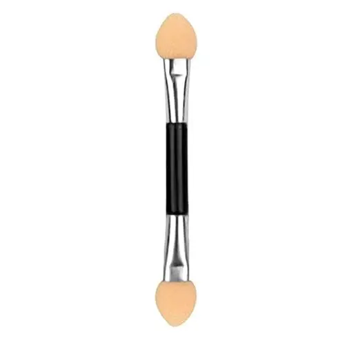 Produktbild: PULABO 12 Stück Lidschatten-Schwamm-Applikator-Pinsel Doppelend-Kosmetik-Augen-Make-up-Pinsel-Stick Schwammspitze Ovaler Lidschatten-Pinsel Zufällig beliebt