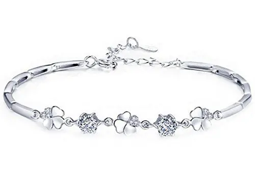 Produktbild: Generic 1 x Armband für Frauen - Einstellbare Schmuck Zirkon Kette Lady Armband - Liebesgeschenk - Kostengünstig und langlebig - Weiß