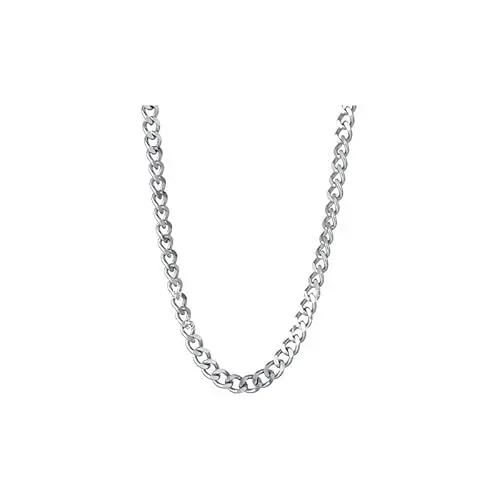 Produktbild: PULABO 3 cm 5 cm 7 cm Edelstahl Halskette Kubanische Gliederkette Halskette Gold Schwarz Silber Farbe Für Frauen Männer Halsband Schmuck Geschenke bequem